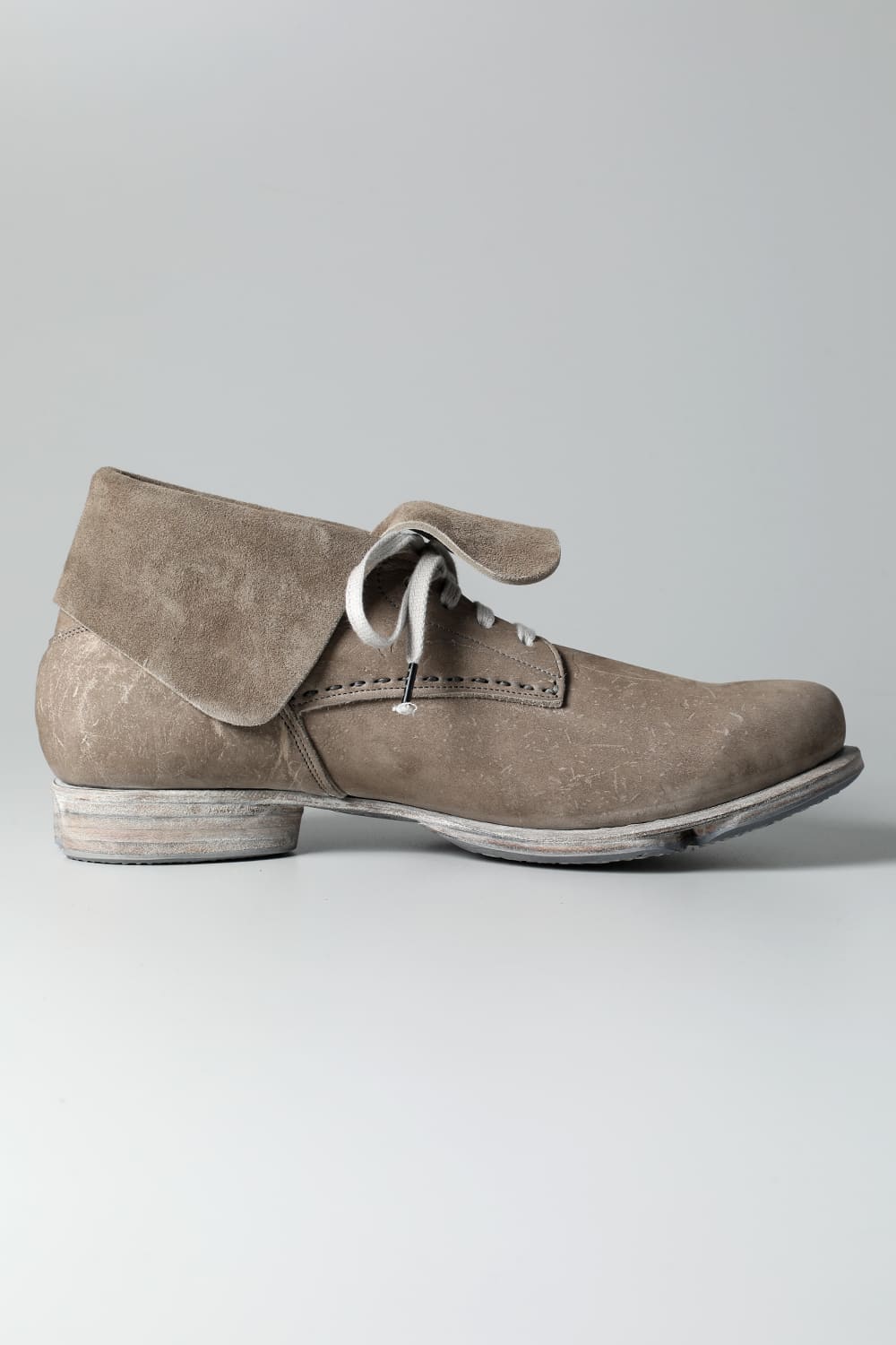 Ankle shoes KUDU leather  White Gray