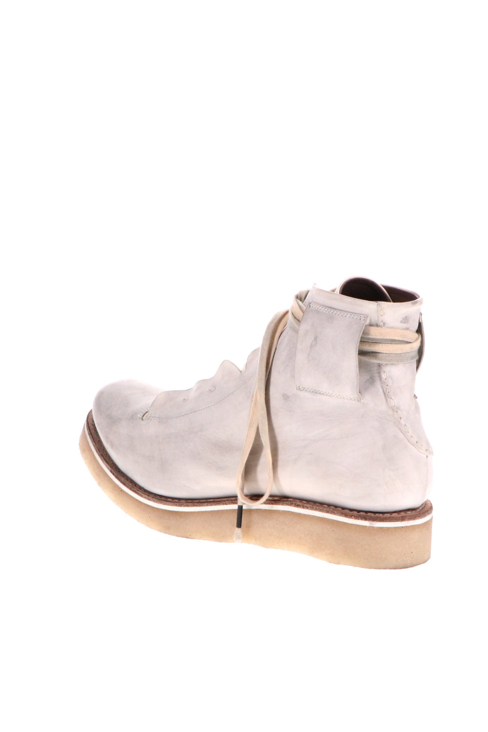 Ankle boots calf leather Dirty White