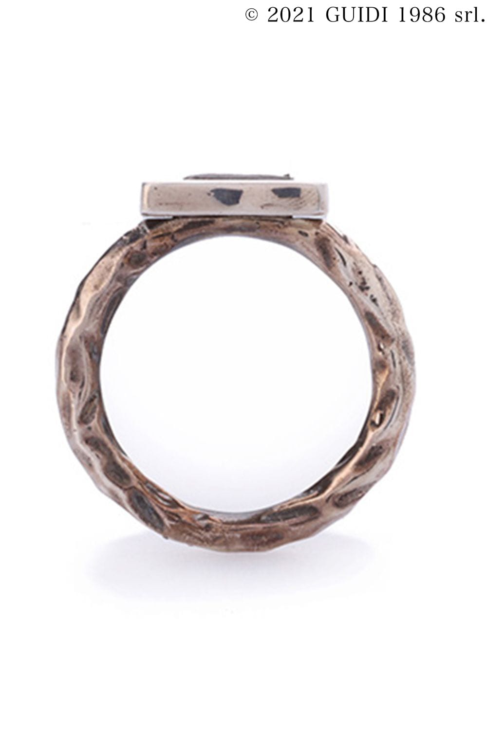 G-AN02 - Square Leather Motif Ring