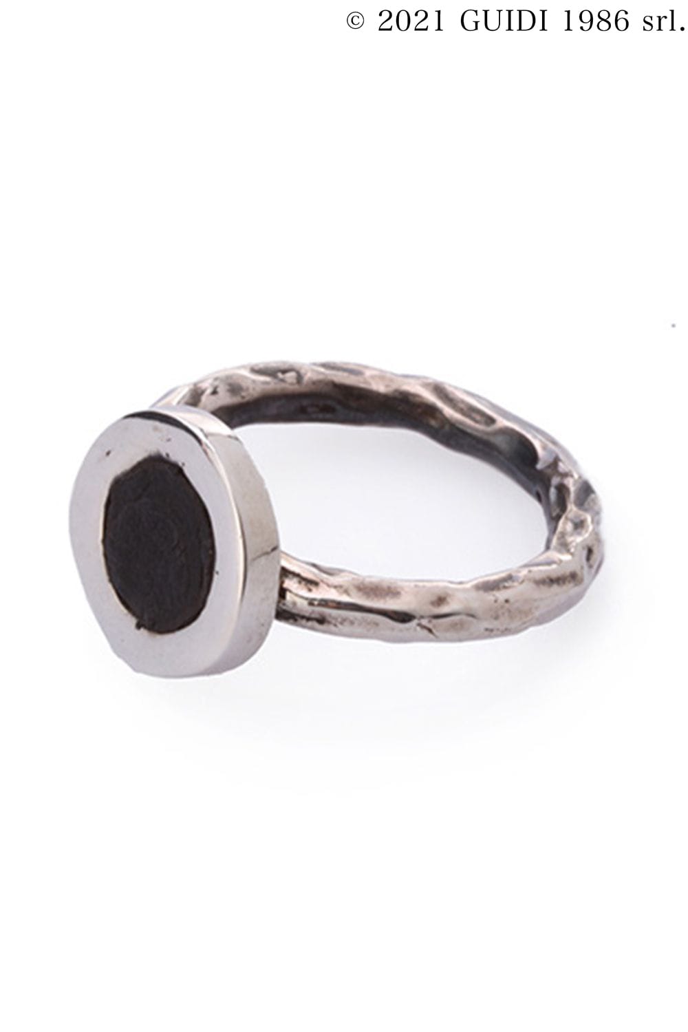 G-AN03 - Round Leather Motif Ring