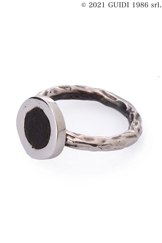 G-AN03 - Round Leather Motif Ring
