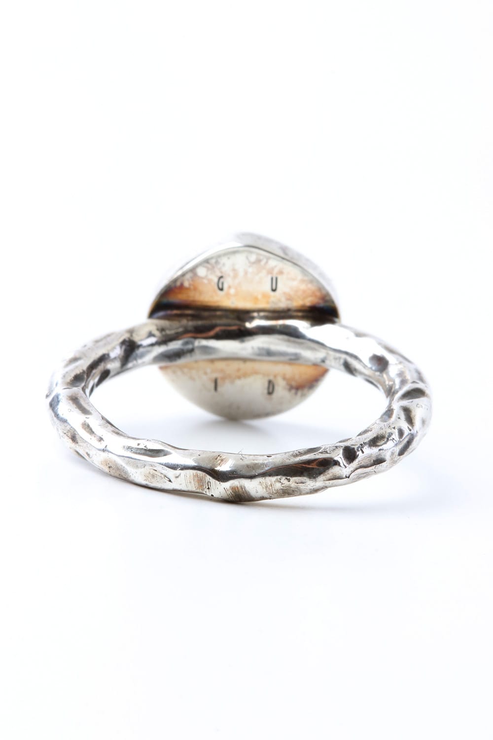 Leather Black diamond College Ring