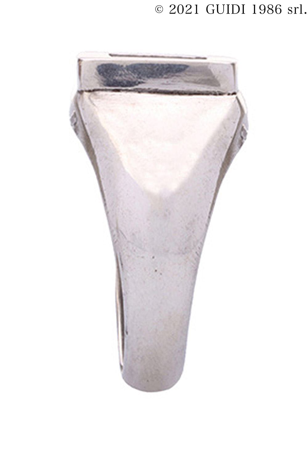 G-AN09 - Square Leather Motif College Ring