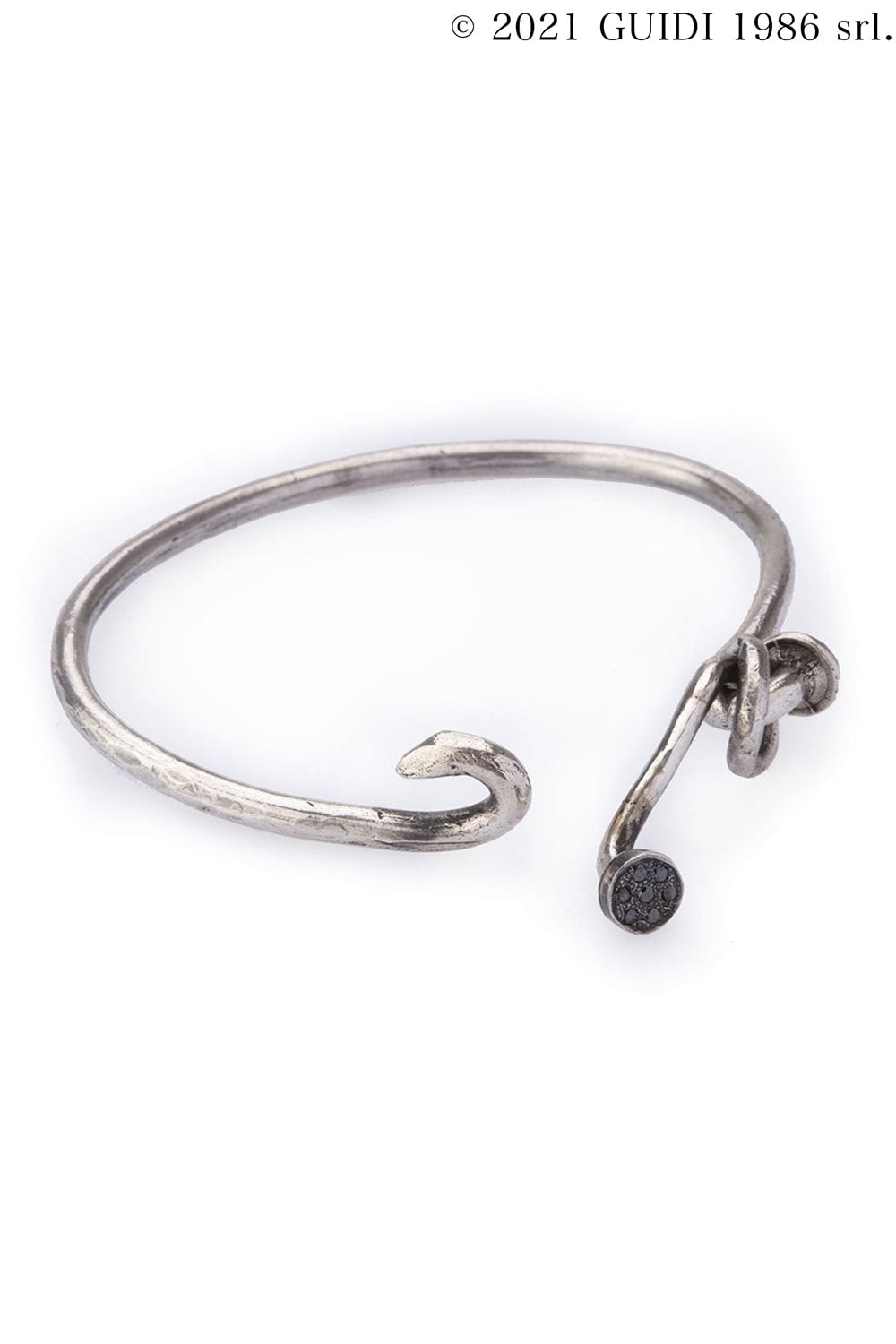 G-BR15DN - Nail Ring Black Diamond Bracelet