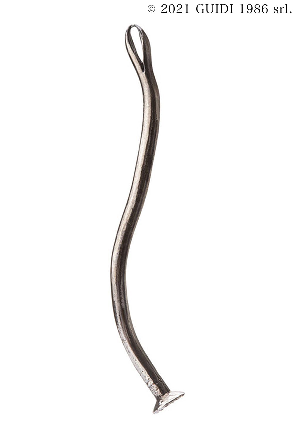 G-CI06 - Oxidized Silver Nail Charm