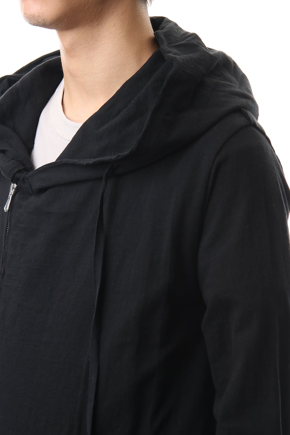 Layered Hoodie(long) - Black