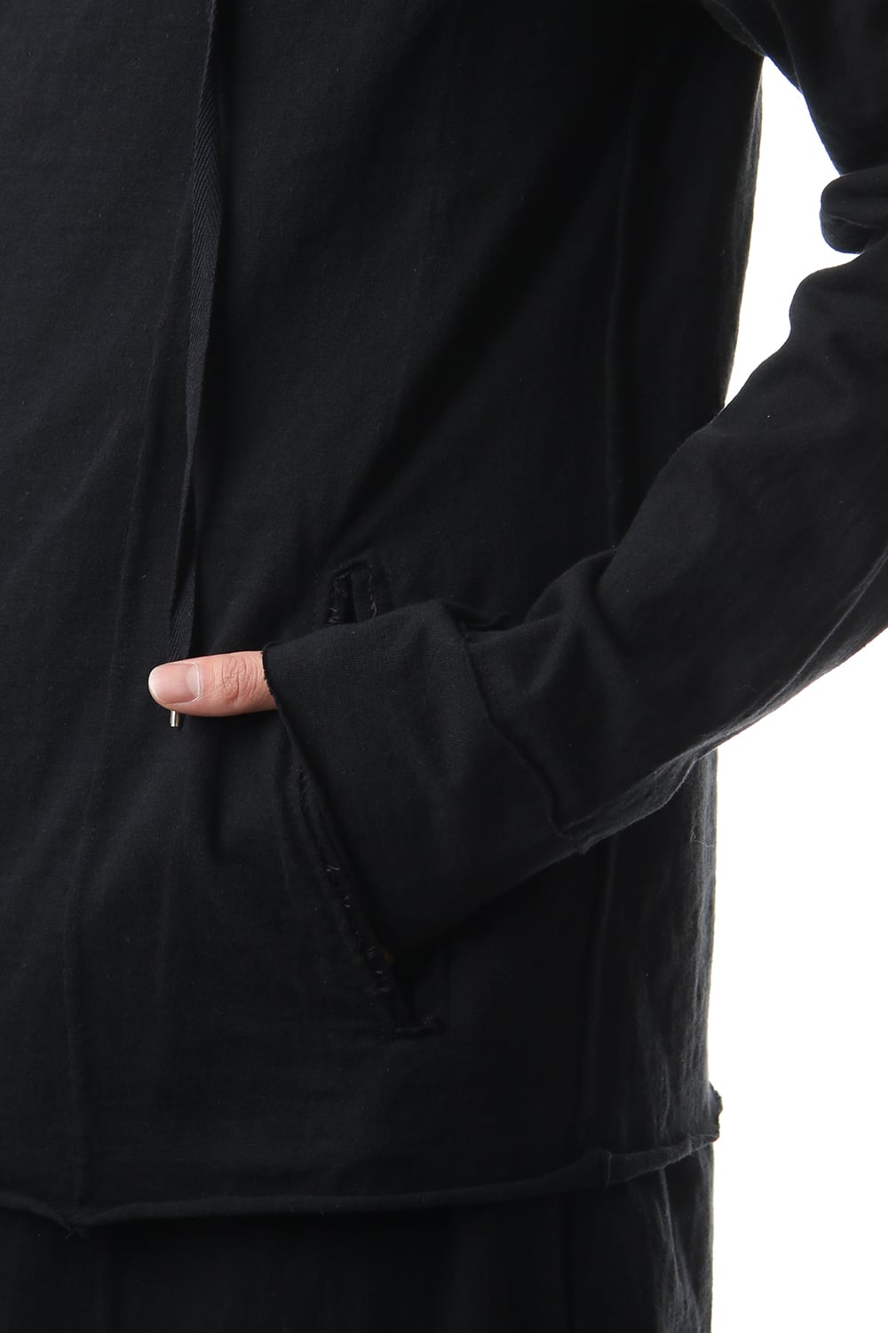 Layered Hoodie(long) - Black