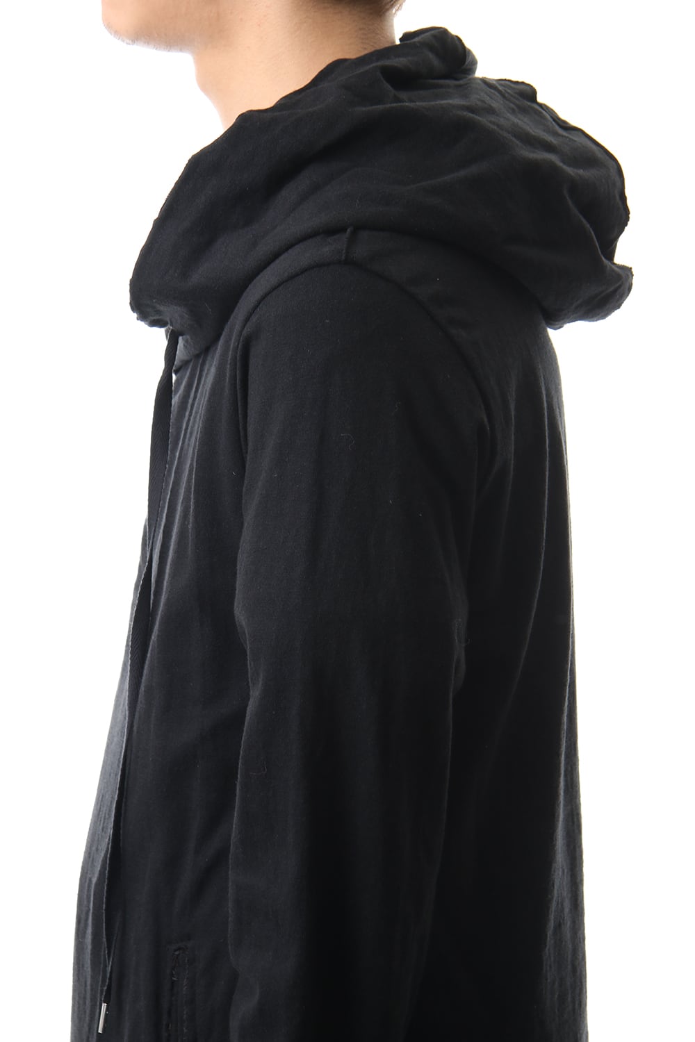 Layered Hoodie(long) - Black