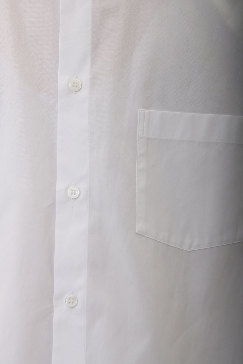 W Collar shirt White