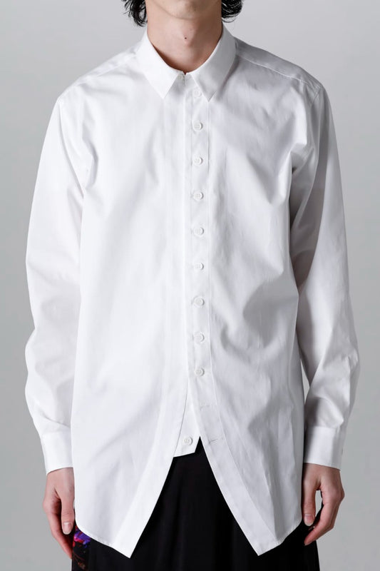 100/2 Cotton broad Napoleon shirt White