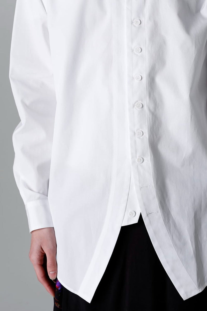 100/2 Cotton broad Napoleon shirt White