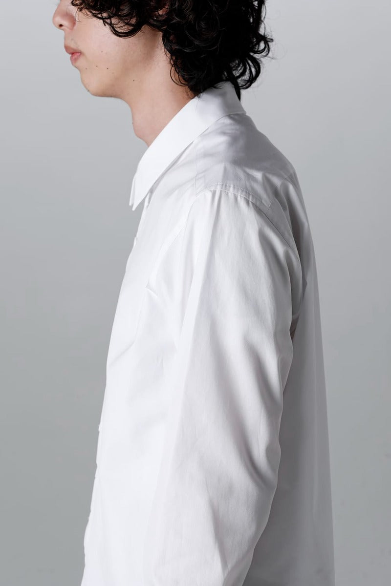 100/2 Cotton broad Napoleon shirt White