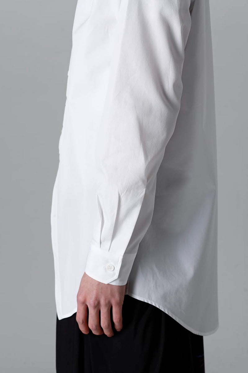 100/2 Cotton broad Napoleon shirt White