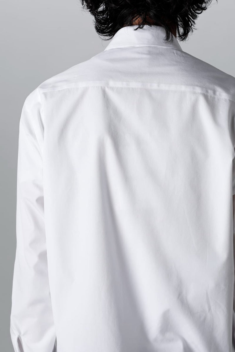 100/2 Cotton broad Napoleon shirt White