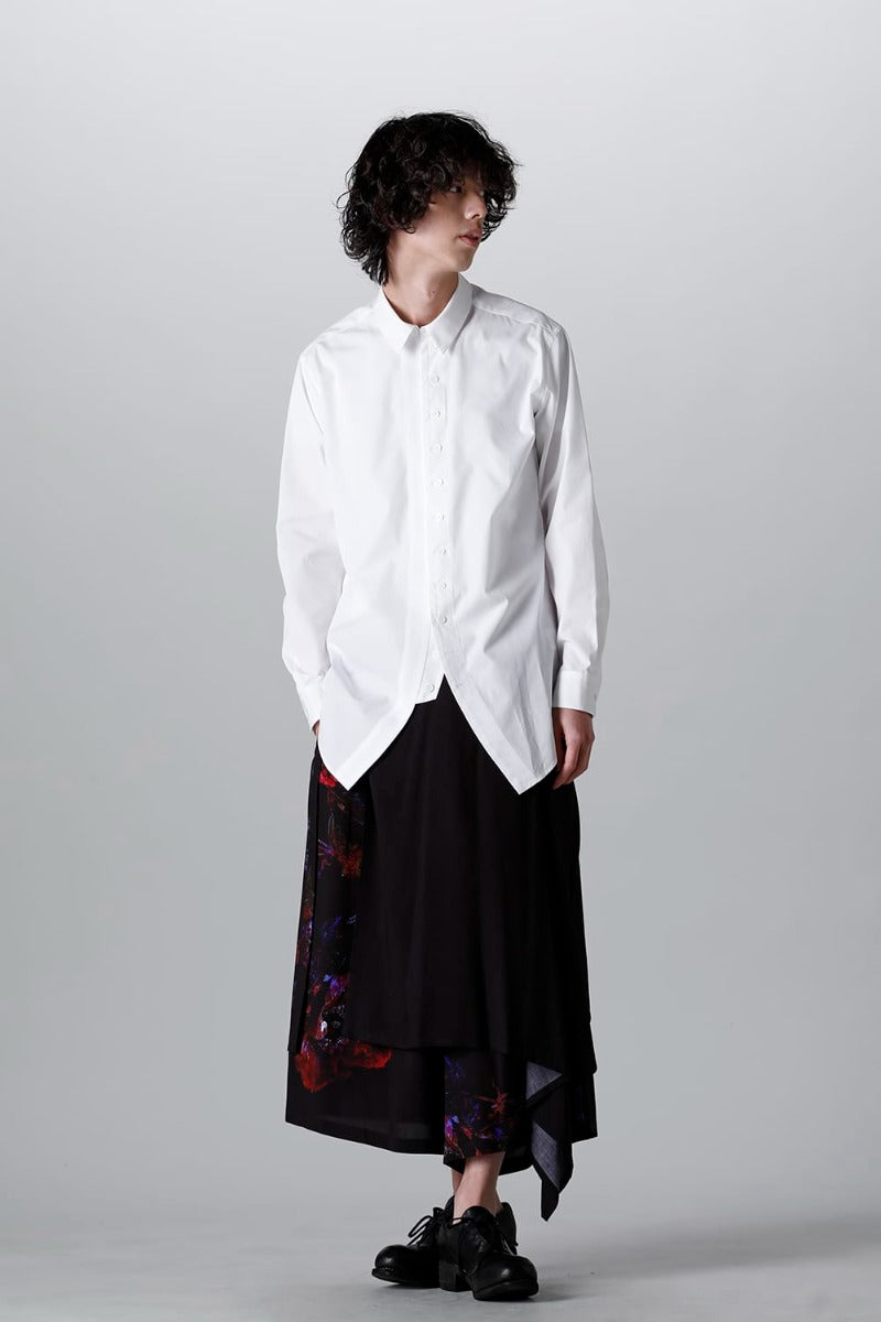 100/2 Cotton broad Napoleon shirt White