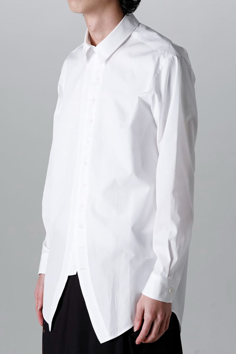 100/2 Cotton broad Napoleon shirt White