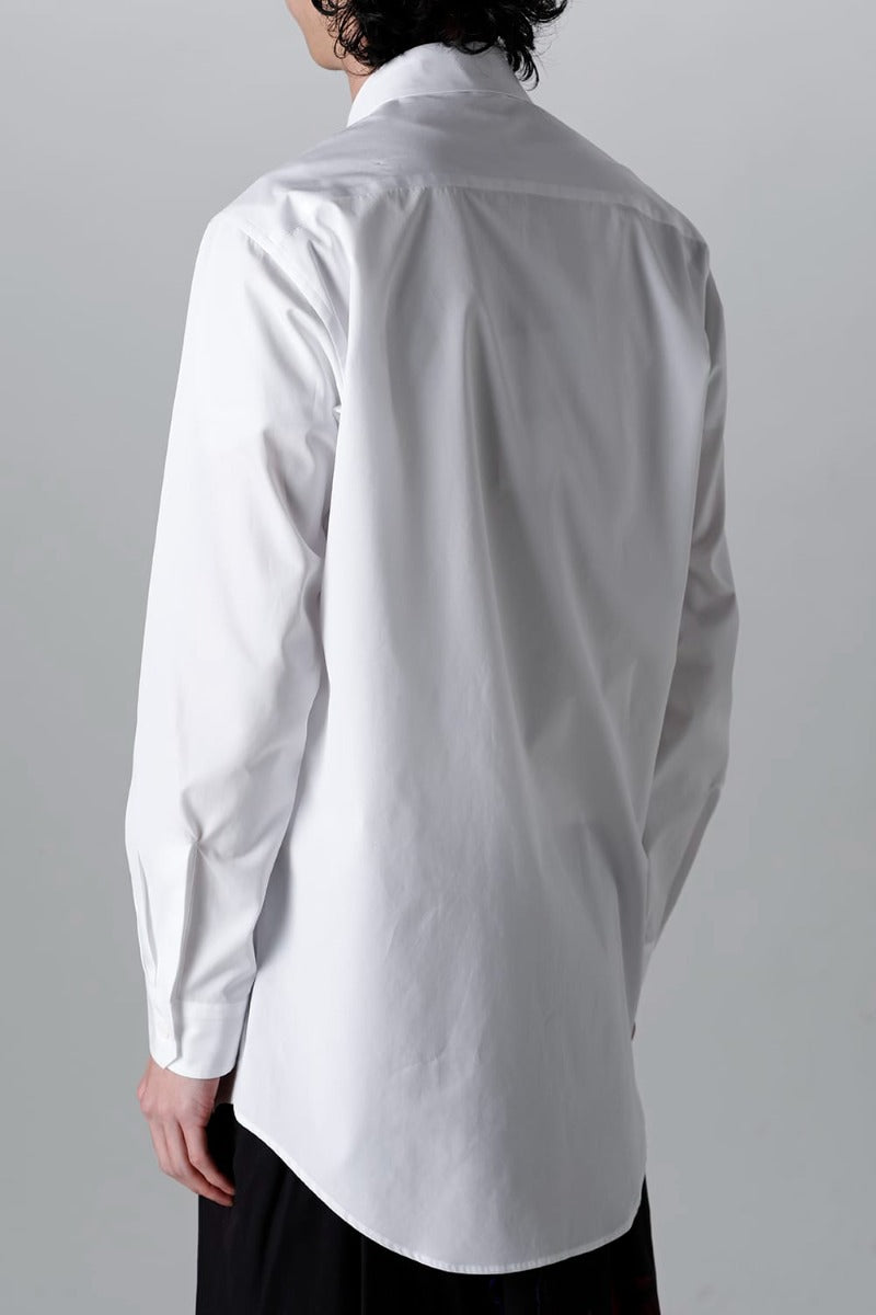 100/2 Cotton broad Napoleon shirt White