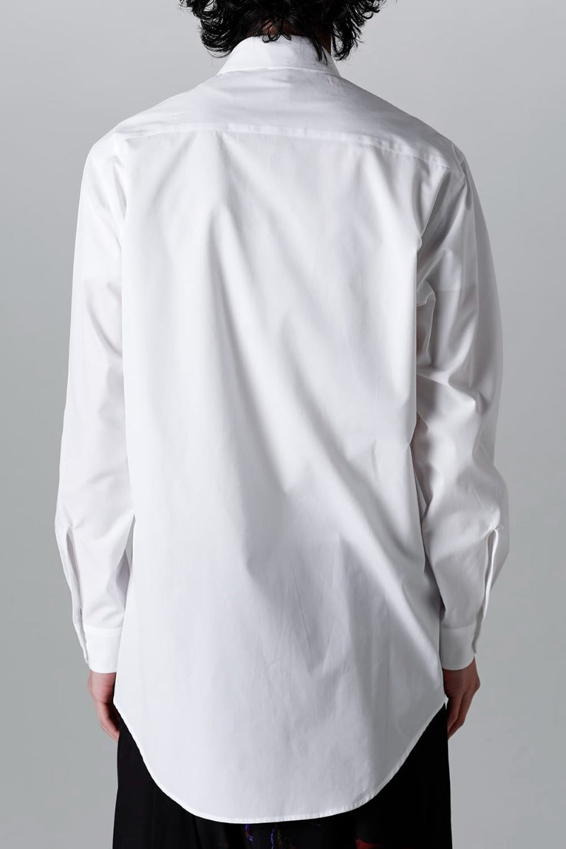 100/2 Cotton broad Napoleon shirt White