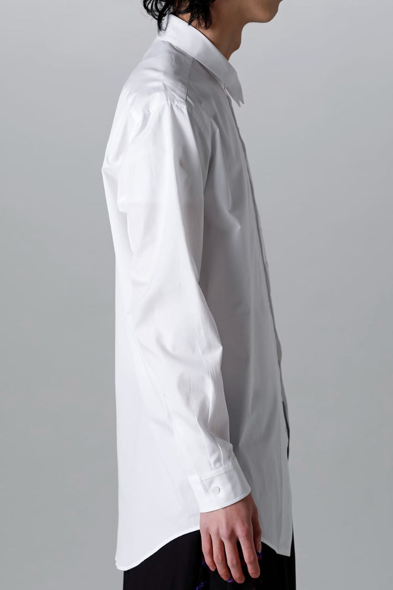 100/2 Cotton broad Napoleon shirt White