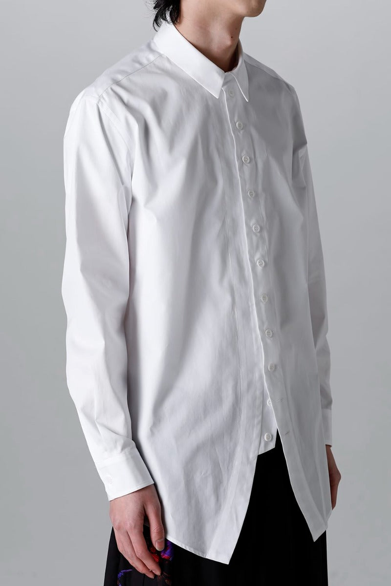 100/2 Cotton broad Napoleon shirt White