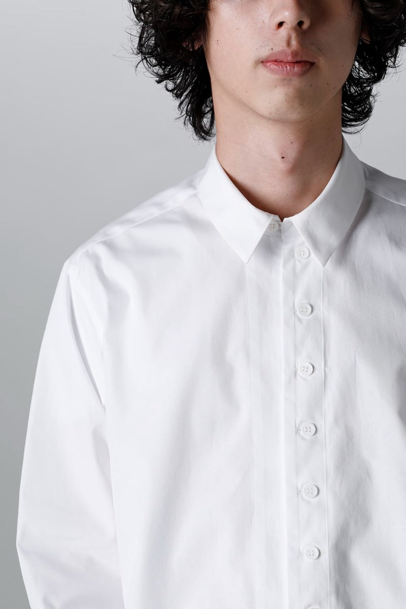 100/2 Cotton broad Napoleon shirt White