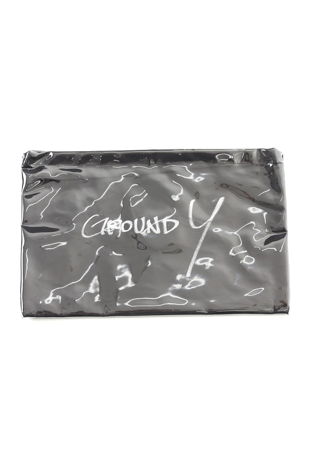 Polyvinyl Chloride Clutch bag Black