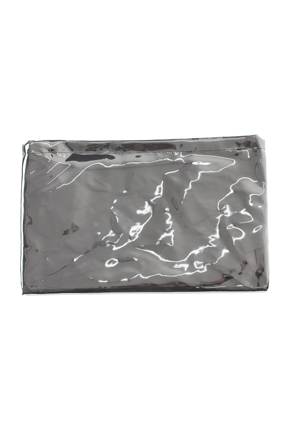 Polyvinyl Chloride Clutch bag Black