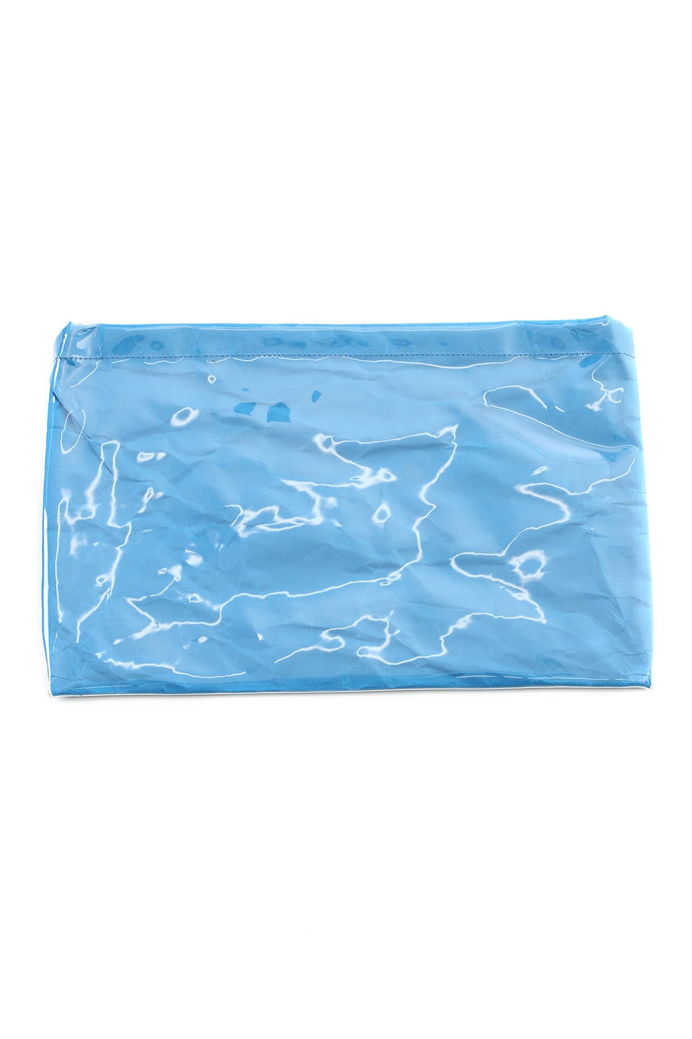 ポリビニール クロライド クラッチ バッグ ブルー