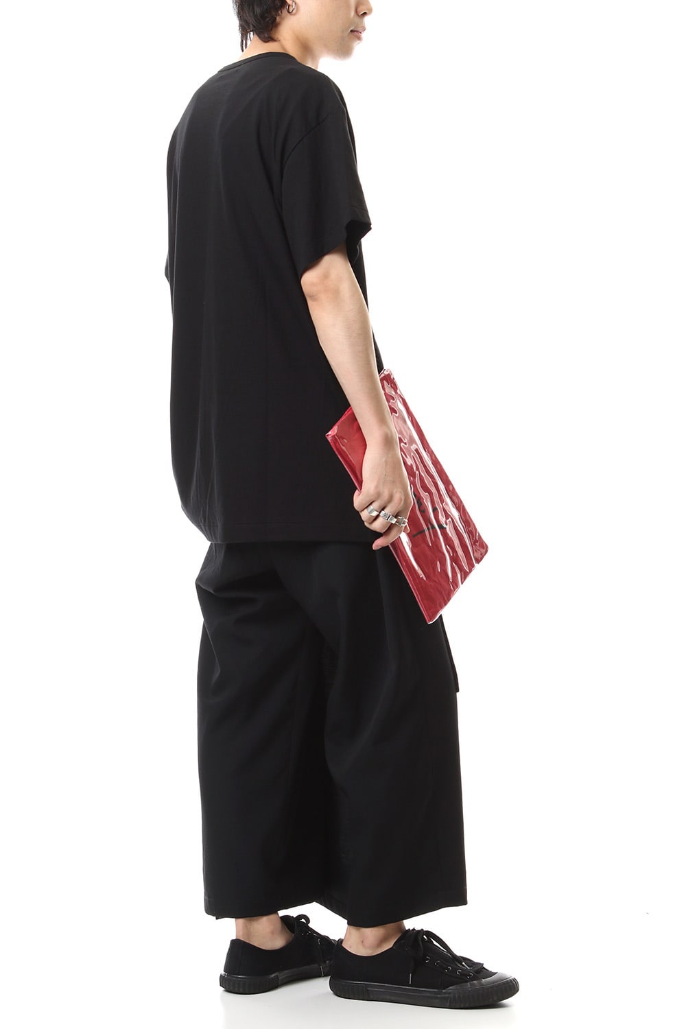 Polyvinyl Chloride Clutch bag Red