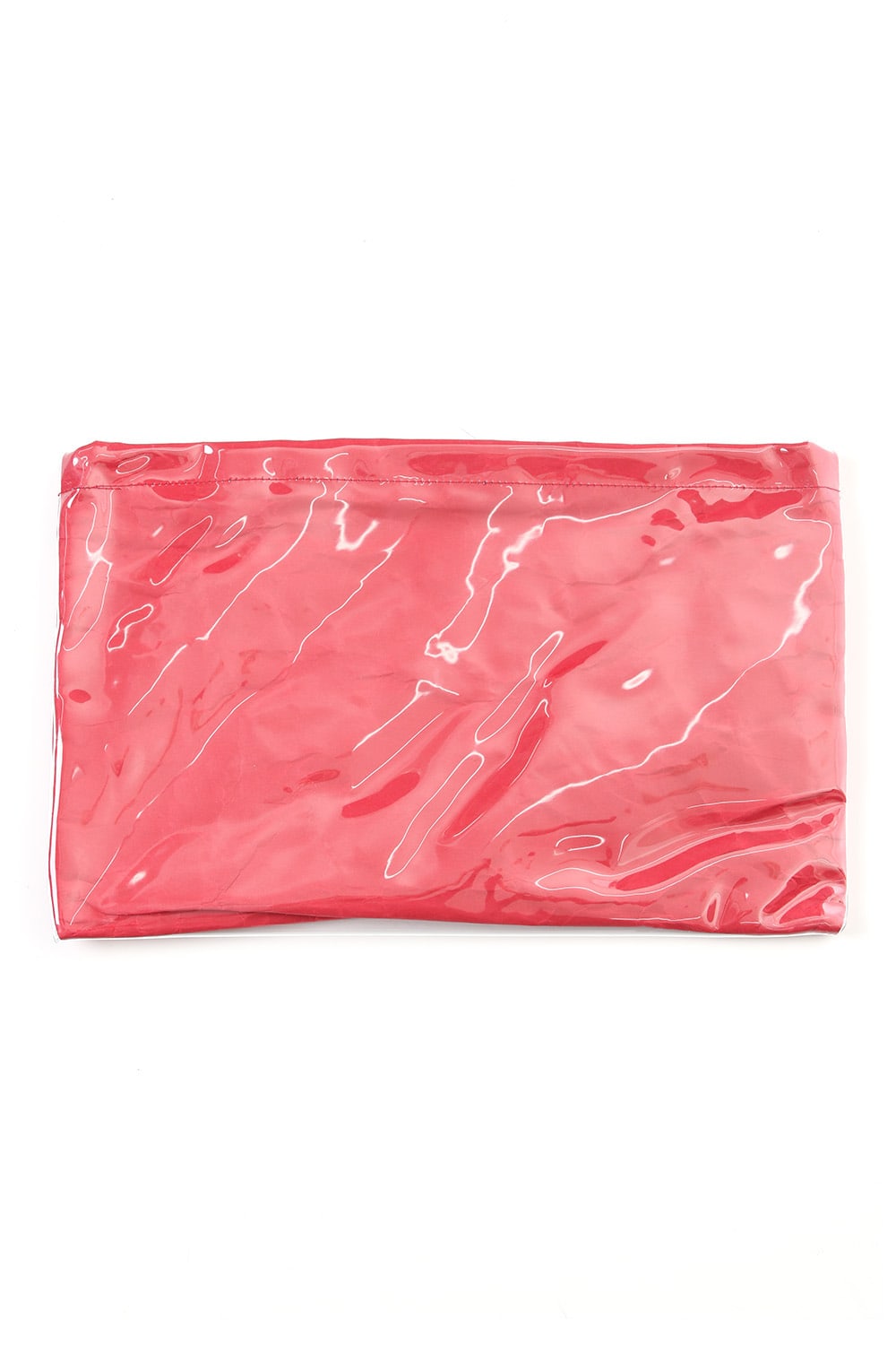 Polyvinyl Chloride Clutch bag Red