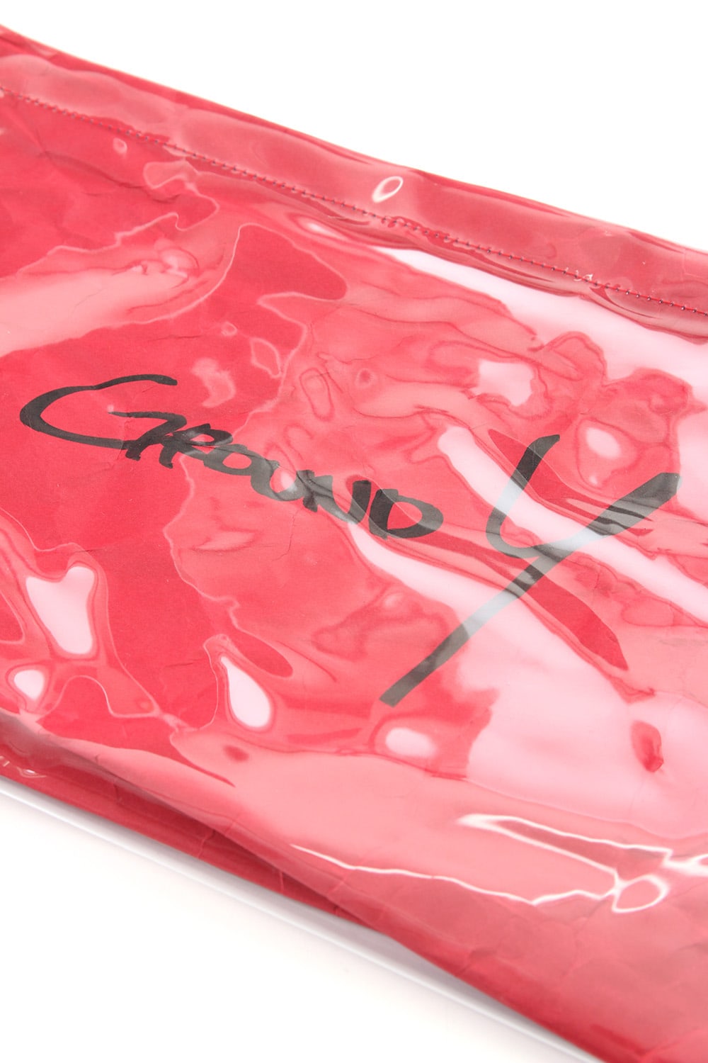 Polyvinyl Chloride Clutch bag Red