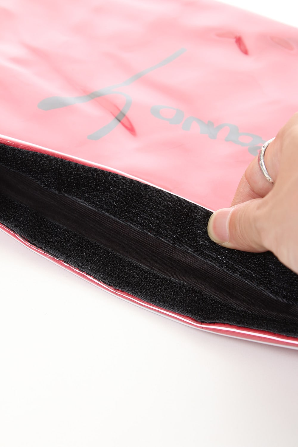 Polyvinyl Chloride Clutch bag Red