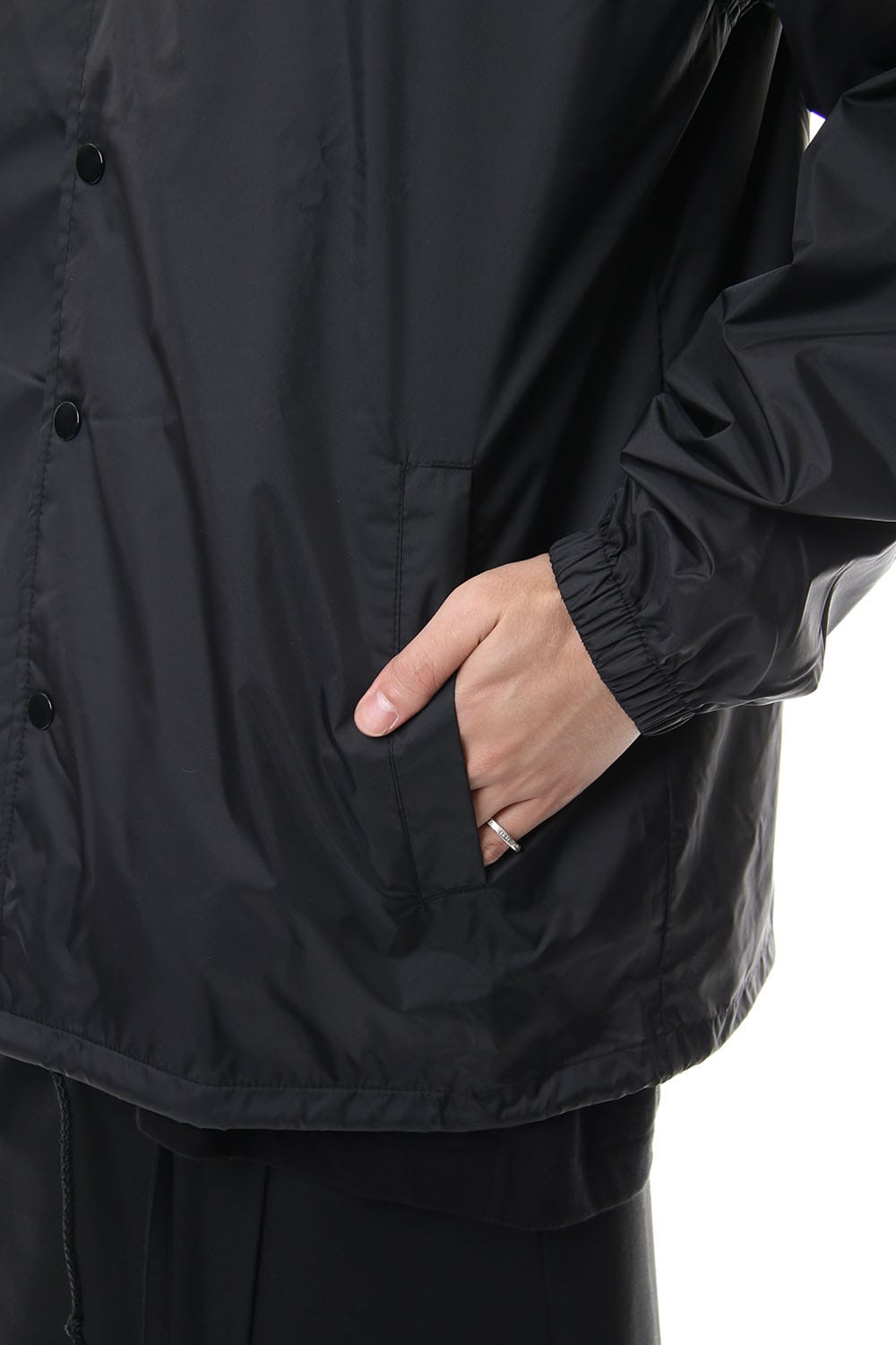 Emblem/Rin print nylon coat jacket