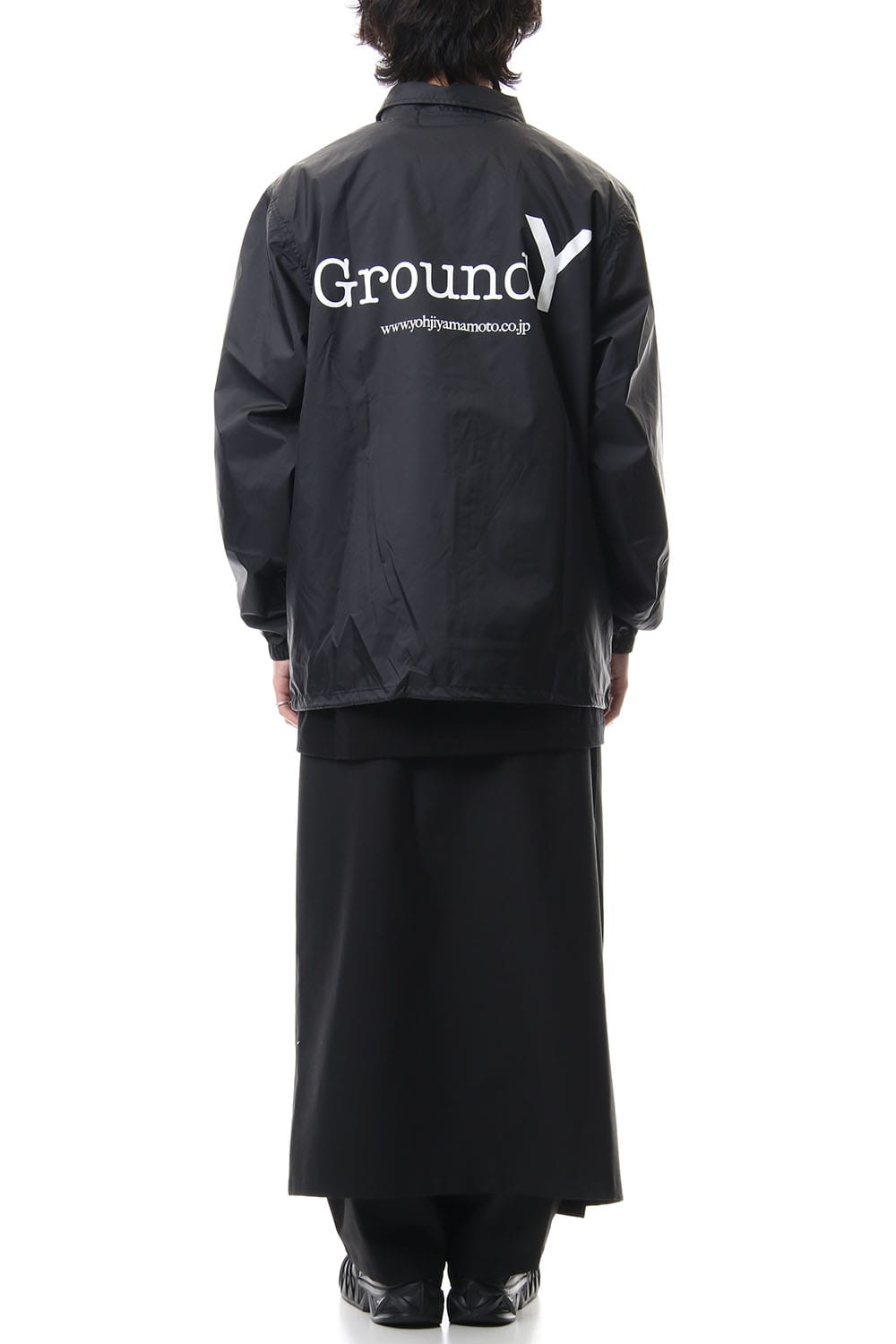 Logo print coach jacket