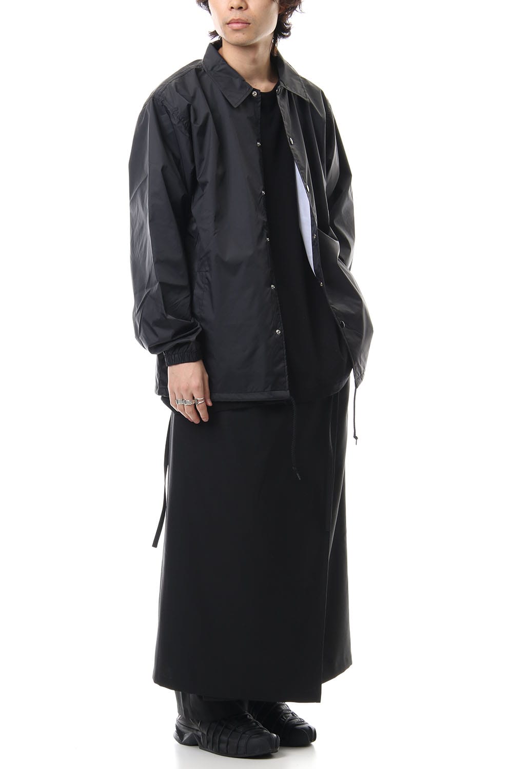 Logo print coach jacket