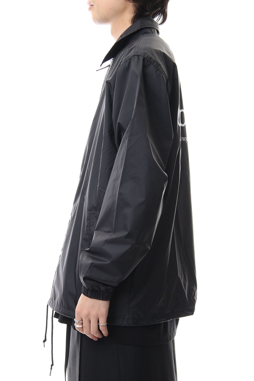 Logo print coach jacket