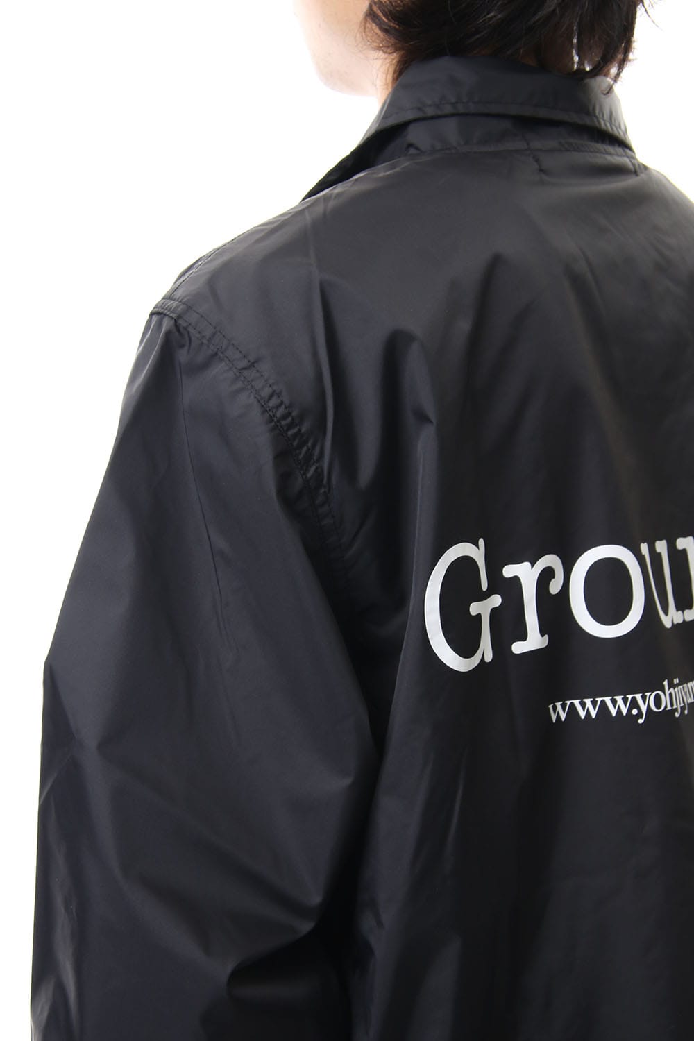 Logo print coach jacket