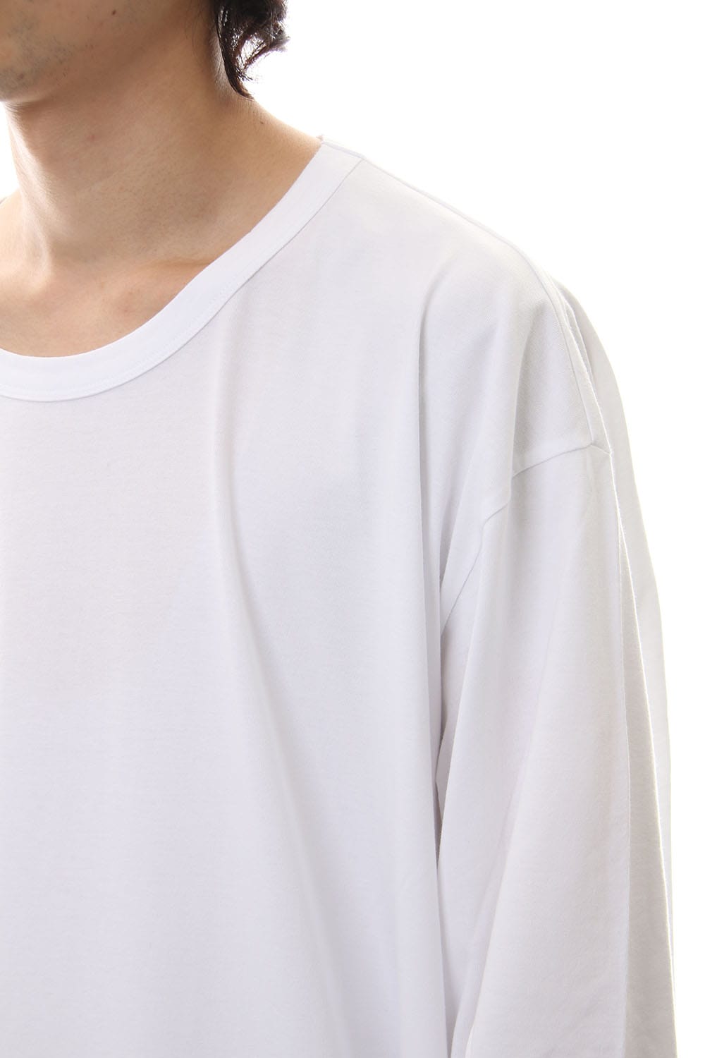 Jumbo Long Sleeve 30/C Tight Tension Jersey White