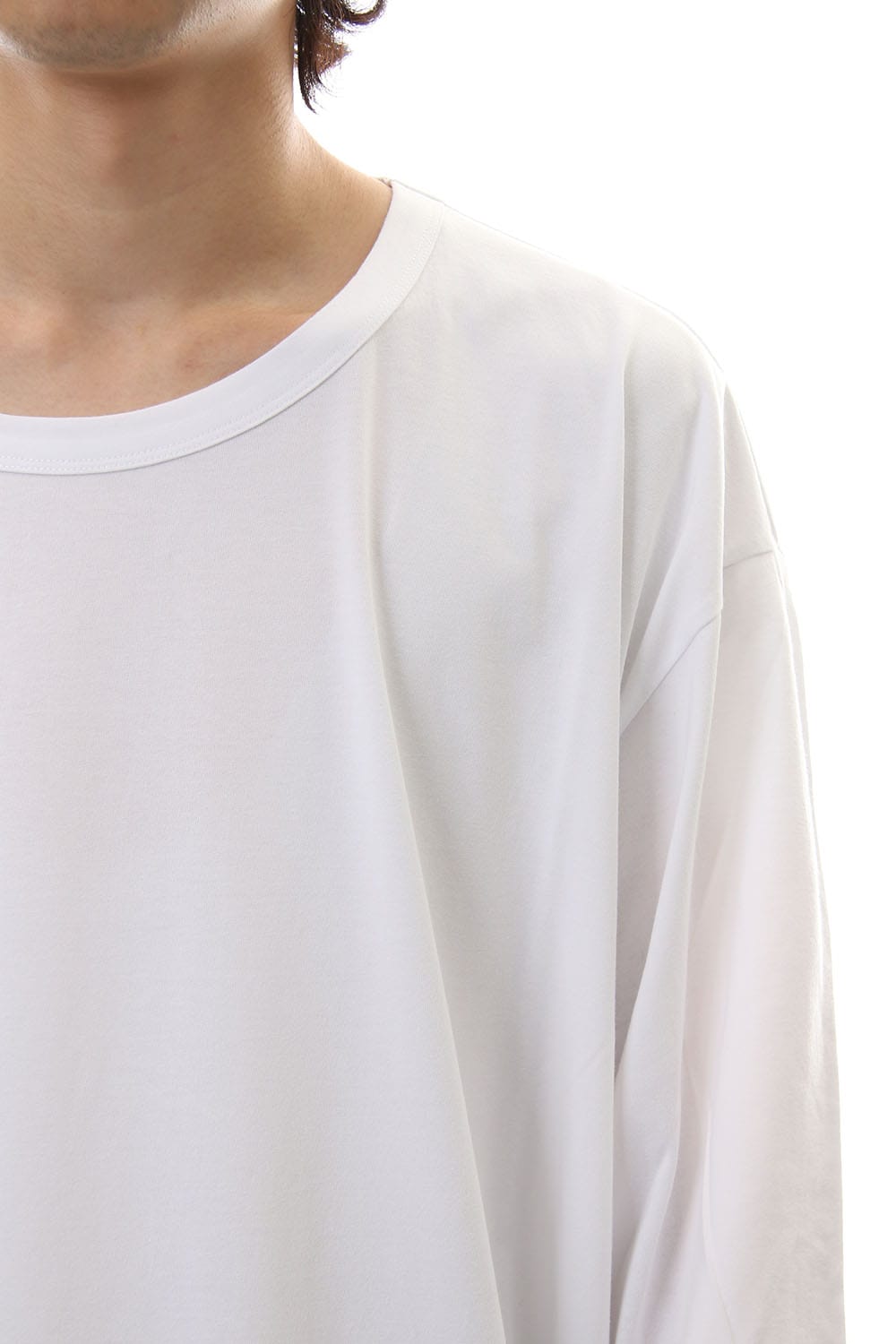 Jumbo Long Sleeve 30/C Tight Tension Jersey White