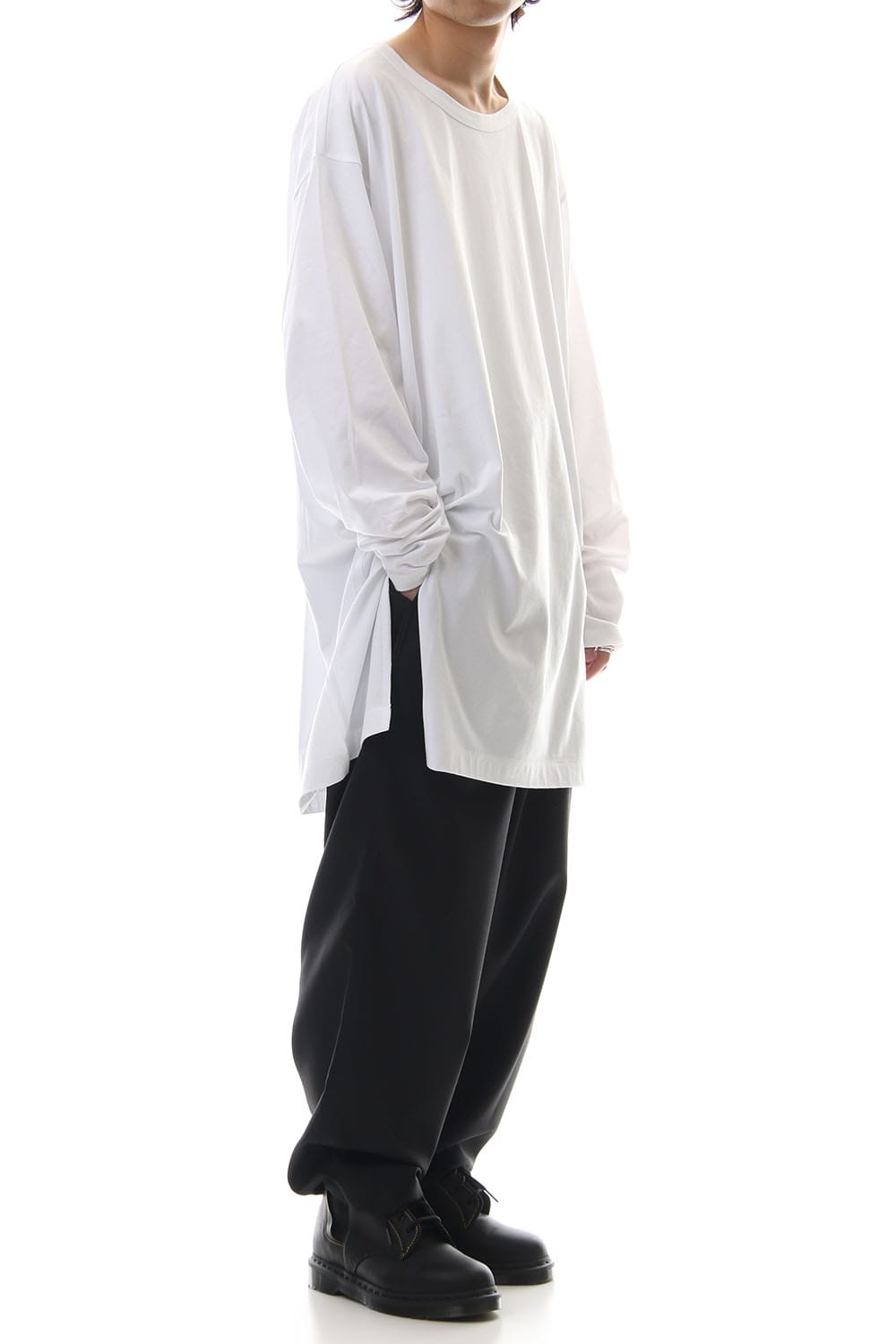 Jumbo Long Sleeve 30/C Tight Tension Jersey White