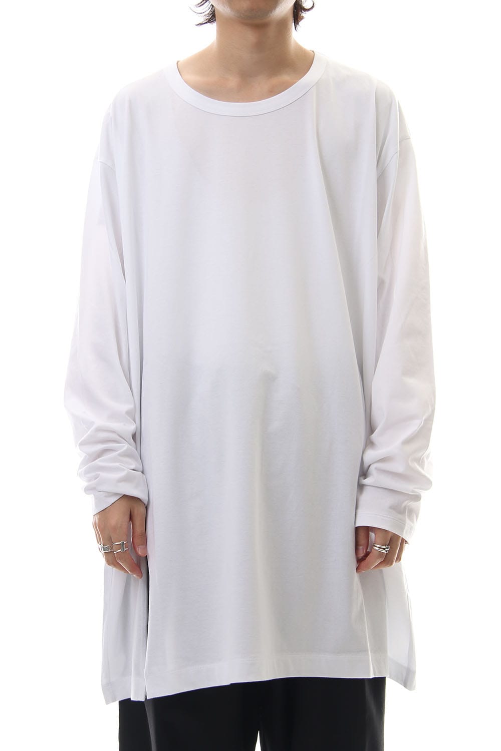 Jumbo Long Sleeve 30/C Tight Tension Jersey White