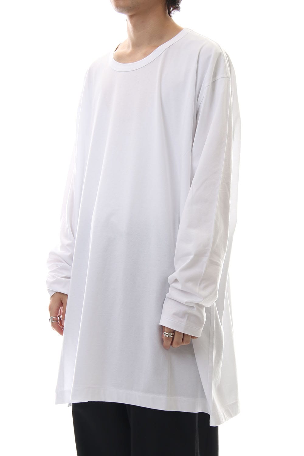 Jumbo Long Sleeve 30/C Tight Tension Jersey White