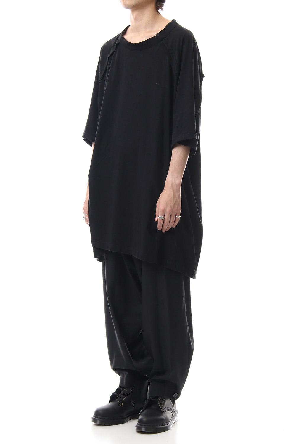 Front raglan slit Short sleeve Tee