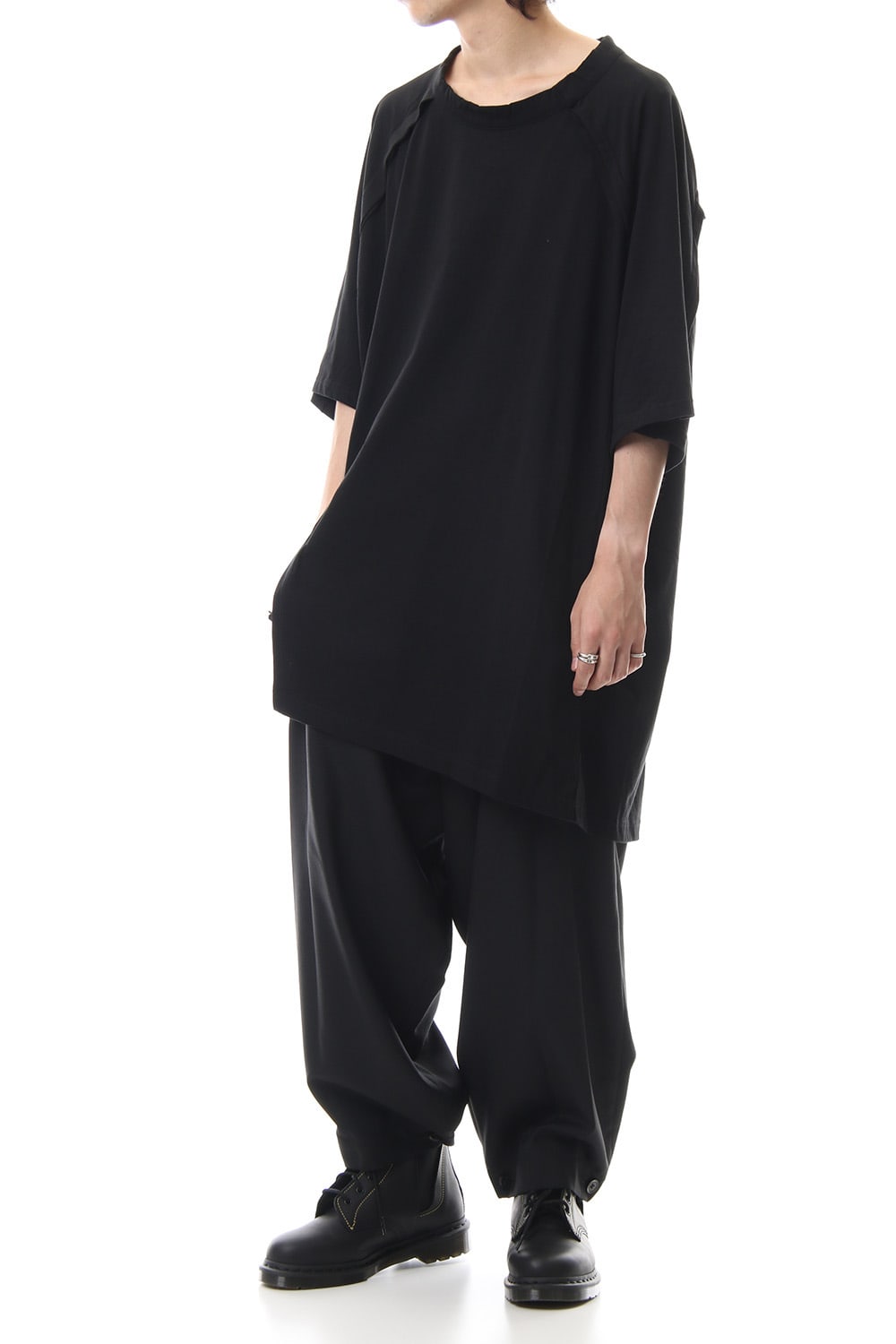 Front raglan slit Short sleeve Tee