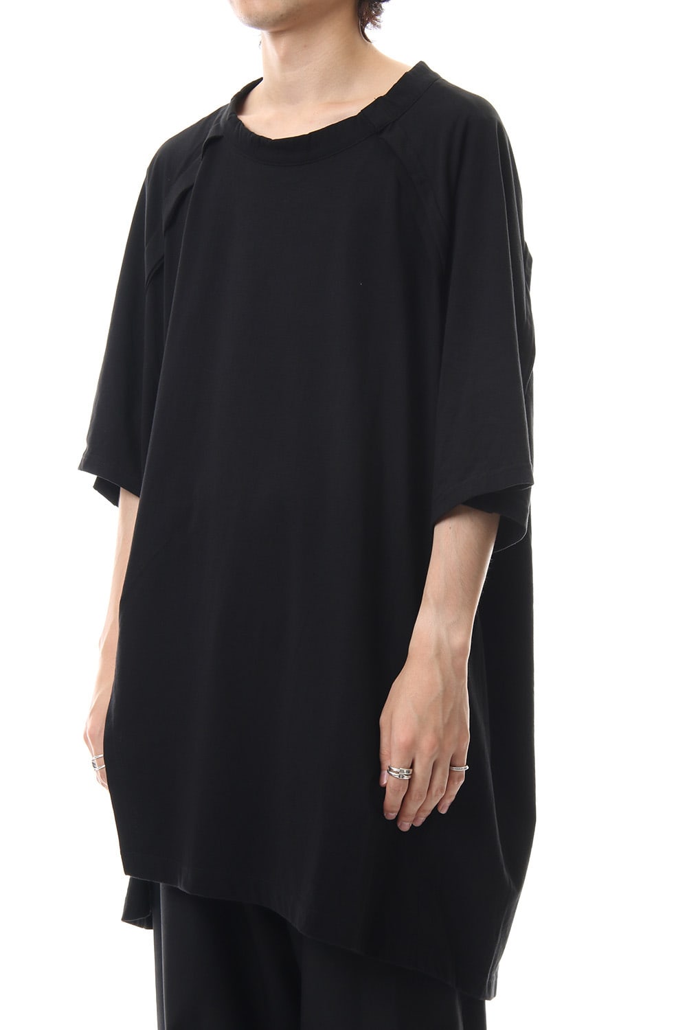 Front raglan slit Short sleeve Tee