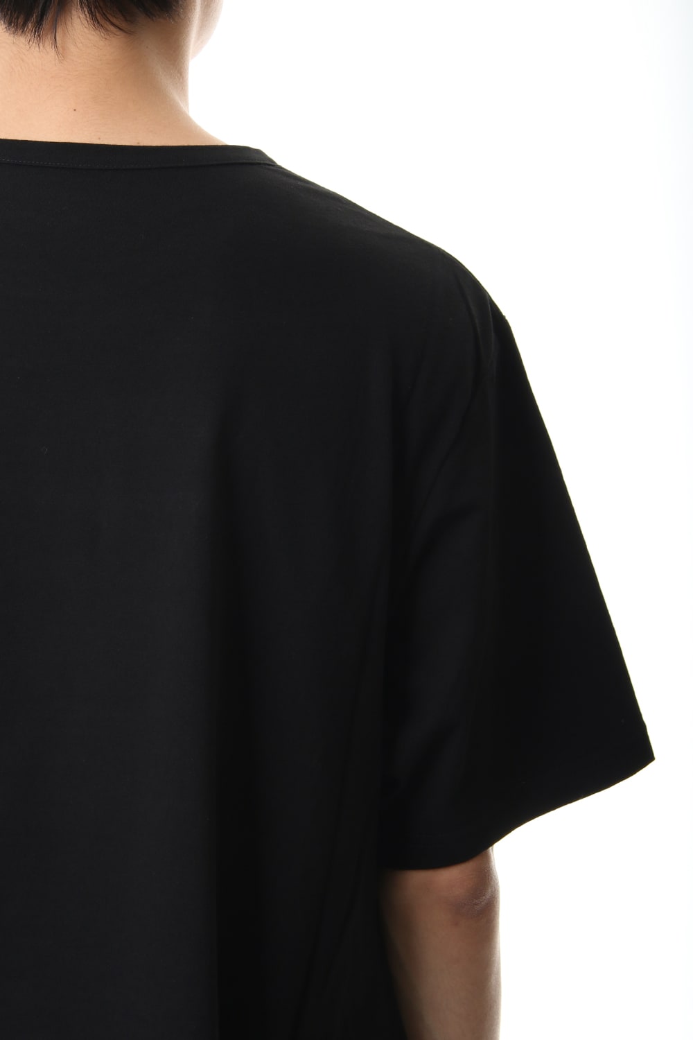 Side drape cut sew Black