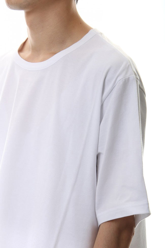 Side drape cut sew White