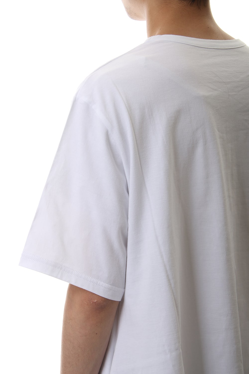 Side drape cut sew White