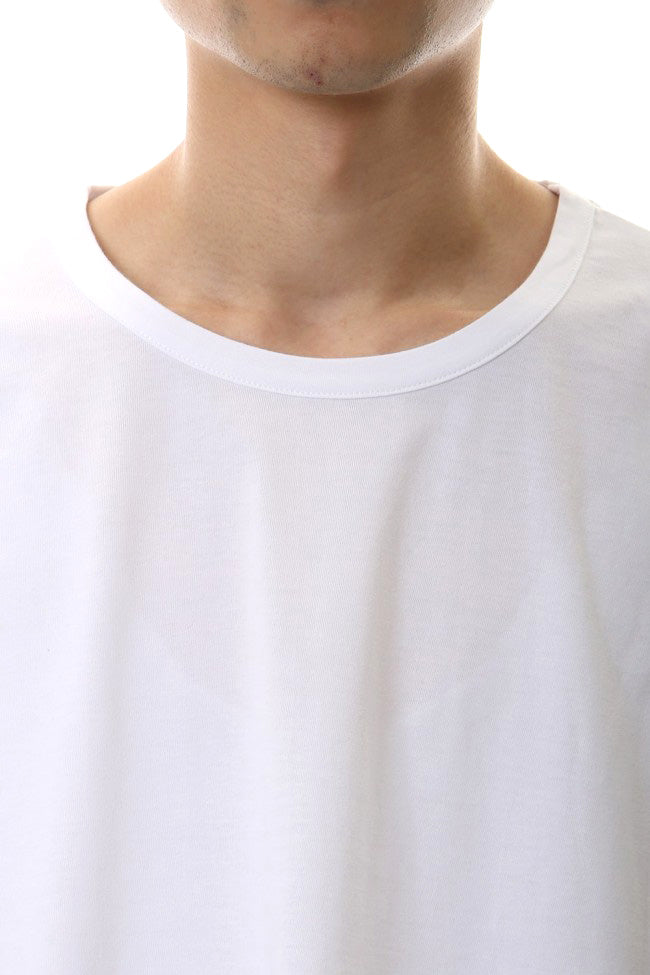 Side drape cut sew White