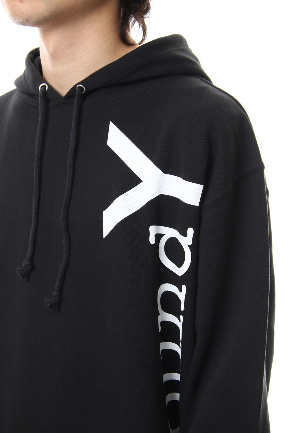 Logo print hoodie